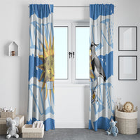 Custom Uruguay Rugby 2026 Window Curtain Sun Of May and Lapwing