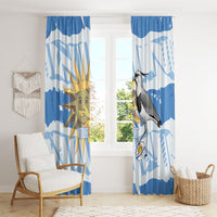 Custom Uruguay Rugby 2026 Window Curtain Sun Of May and Lapwing