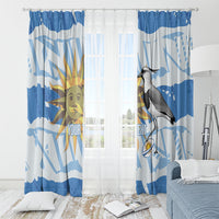 Custom Uruguay Rugby 2026 Window Curtain Sun Of May and Lapwing