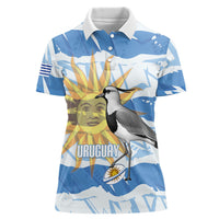 Custom Uruguay Rugby 2026 Women Polo Shirt Sun Of May and Lapwing