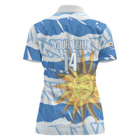 Custom Uruguay Rugby 2026 Women Polo Shirt Sun Of May and Lapwing