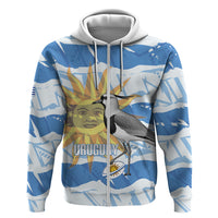 Custom Uruguay Rugby 2026 Zip Hoodie Sun Of May and Lapwing