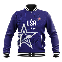 Custom United States Rugby 2026 Baseball Jacket Go USA Star Symbol