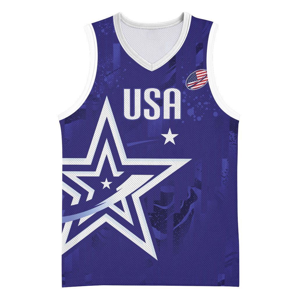 Custom United States Rugby 2026 Basketball Jersey Go USA Star Symbol