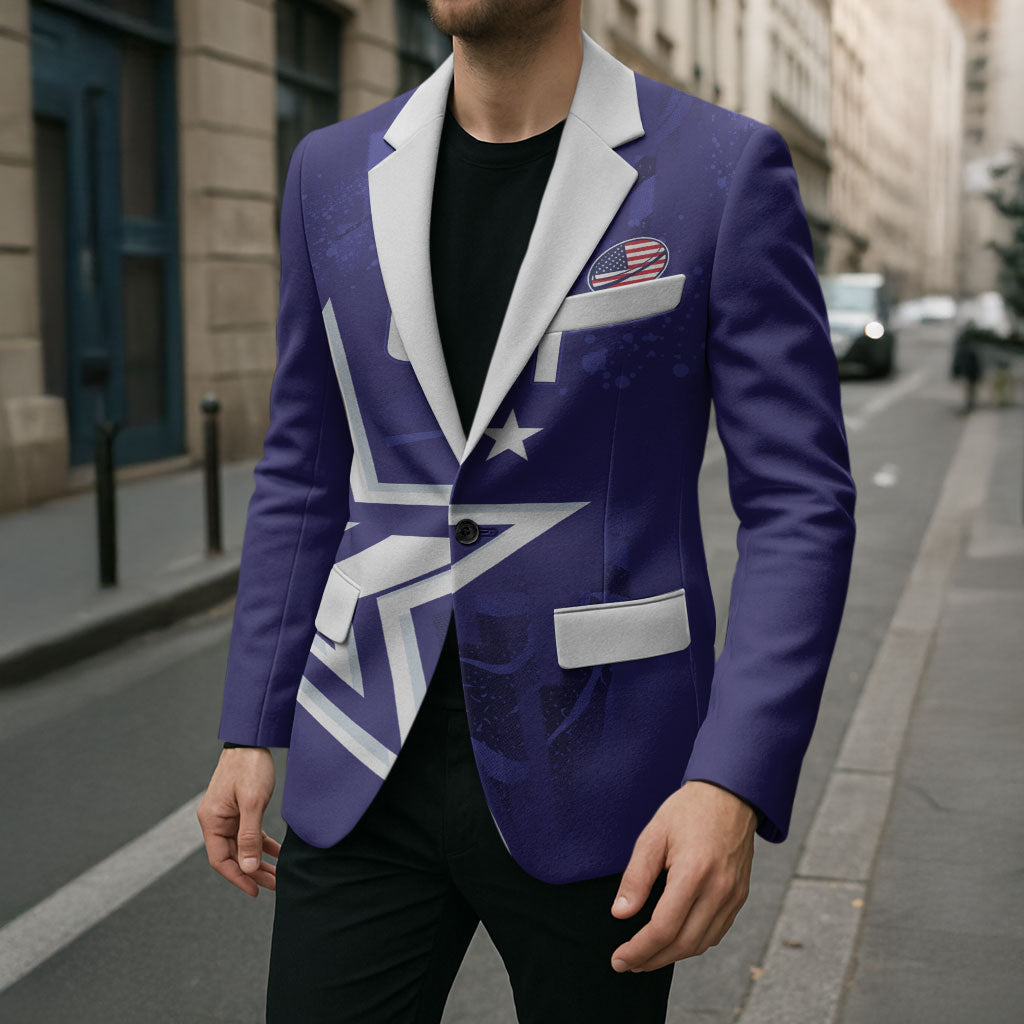 Custom United States Rugby 2026 Blazer Go USA Star Symbol