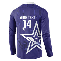 Custom United States Rugby 2026 Button Sweatshirt Go USA Star Symbol