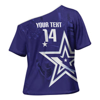 Custom United States Rugby 2026 Cross Shoulder Shirt Go USA Star Symbol