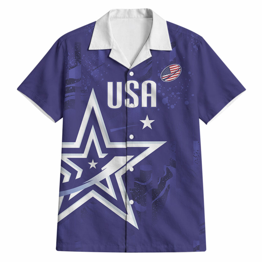 Custom United States Rugby 2026 Hawaiian Shirt Go USA Star Symbol