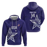 Custom United States Rugby 2026 Hoodie Go USA Star Symbol