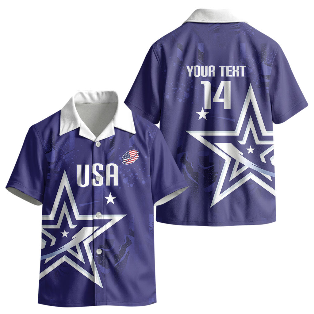 Custom United States Rugby 2026 Kid Hawaiian Shirt Go USA Star Symbol