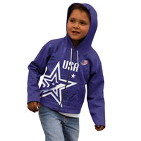 Custom United States Rugby 2026 Kid Hoodie Go USA Star Symbol