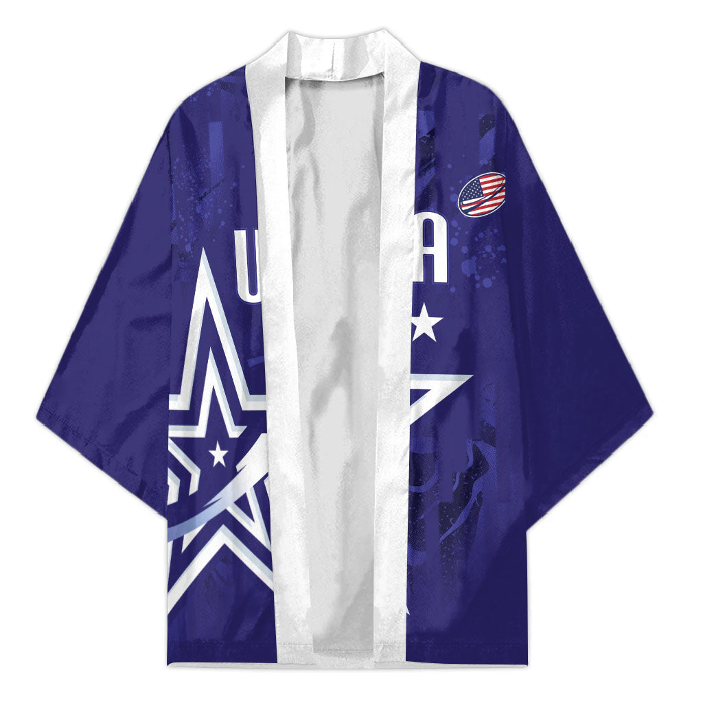 Custom United States Rugby 2026 Kimono Go USA Star Symbol