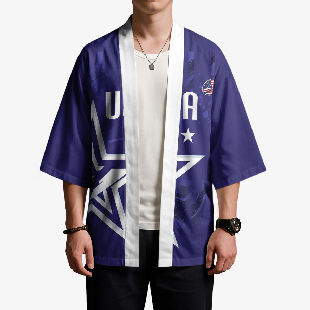 Custom United States Rugby 2026 Kimono Go USA Star Symbol