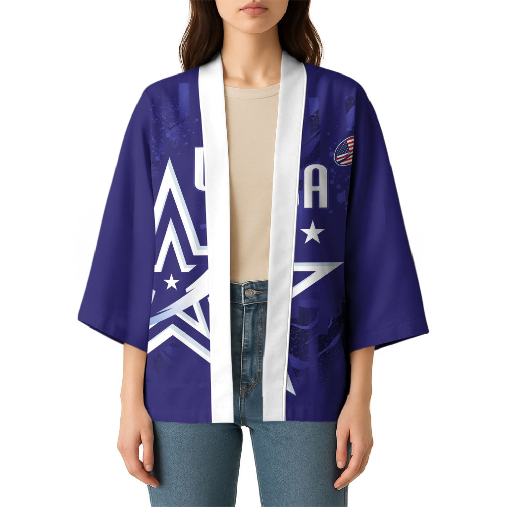 Custom United States Rugby 2026 Kimono Go USA Star Symbol