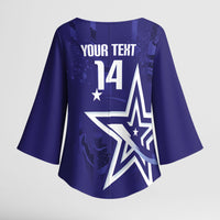 Custom United States Rugby 2026 Kimono Sleeve Blouse Go USA Star Symbol