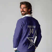 Custom United States Rugby 2026 Long Sleeve Polo Shirt Go USA Star Symbol