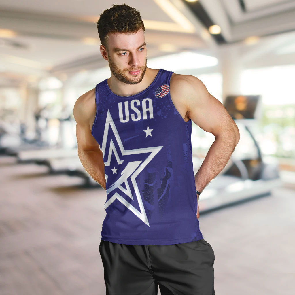 Custom United States Rugby 2026 Men Tank Top Go USA Star Symbol