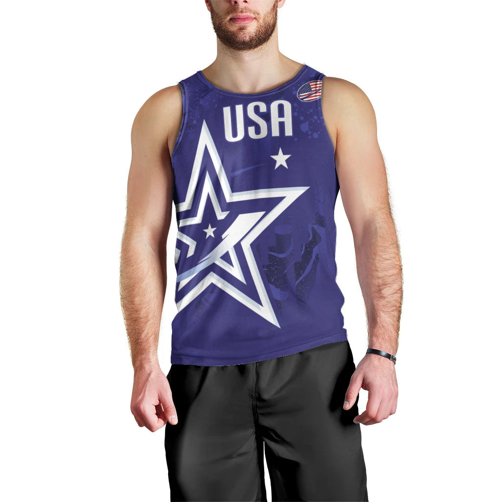 Custom United States Rugby 2026 Men Tank Top Go USA Star Symbol