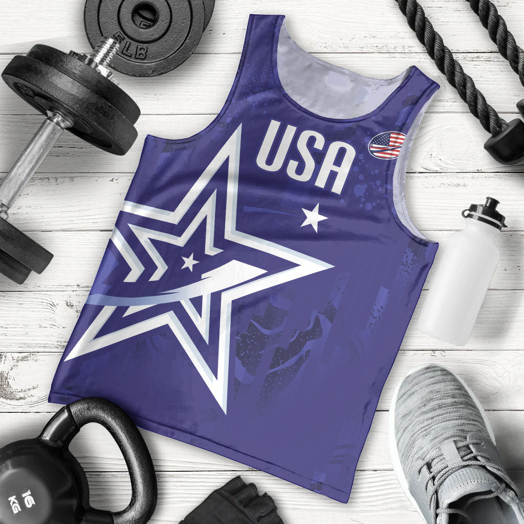 Custom United States Rugby 2026 Men Tank Top Go USA Star Symbol