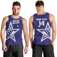 Custom United States Rugby 2026 Men Tank Top Go USA Star Symbol