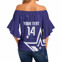 Custom United States Rugby 2026 Off Shoulder Wrap Waist Top Go USA Star Symbol