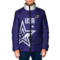 Custom United States Rugby 2026 Padded Jacket Go USA Star Symbol