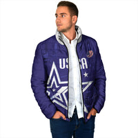 Custom United States Rugby 2026 Padded Jacket Go USA Star Symbol