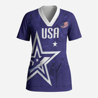 Custom United States Rugby 2026 Scrub Top Go USA Star Symbol