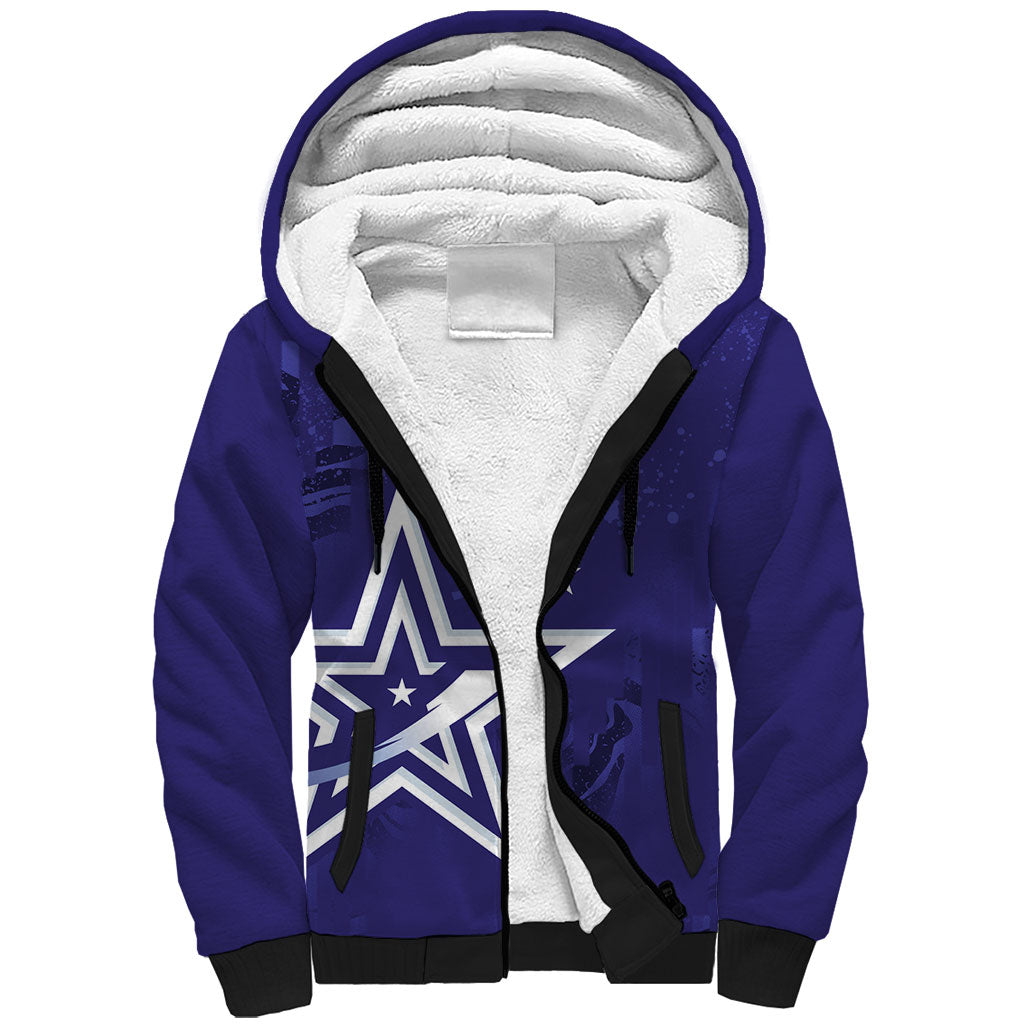 Custom United States Rugby 2026 Sherpa Hoodie Go USA Star Symbol