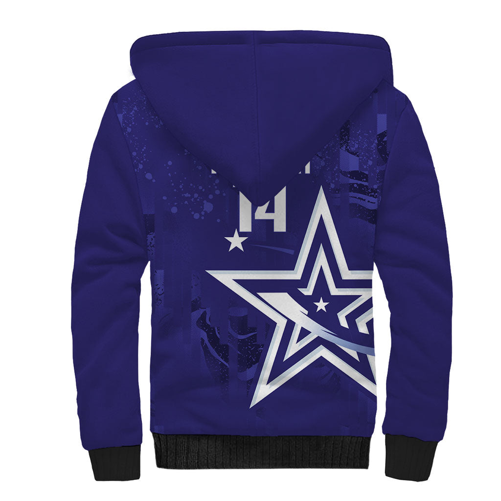 Custom United States Rugby 2026 Sherpa Hoodie Go USA Star Symbol