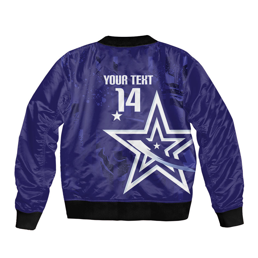 Custom United States Rugby 2026 Sleeve Zip Bomber Jacket Go USA Star Symbol
