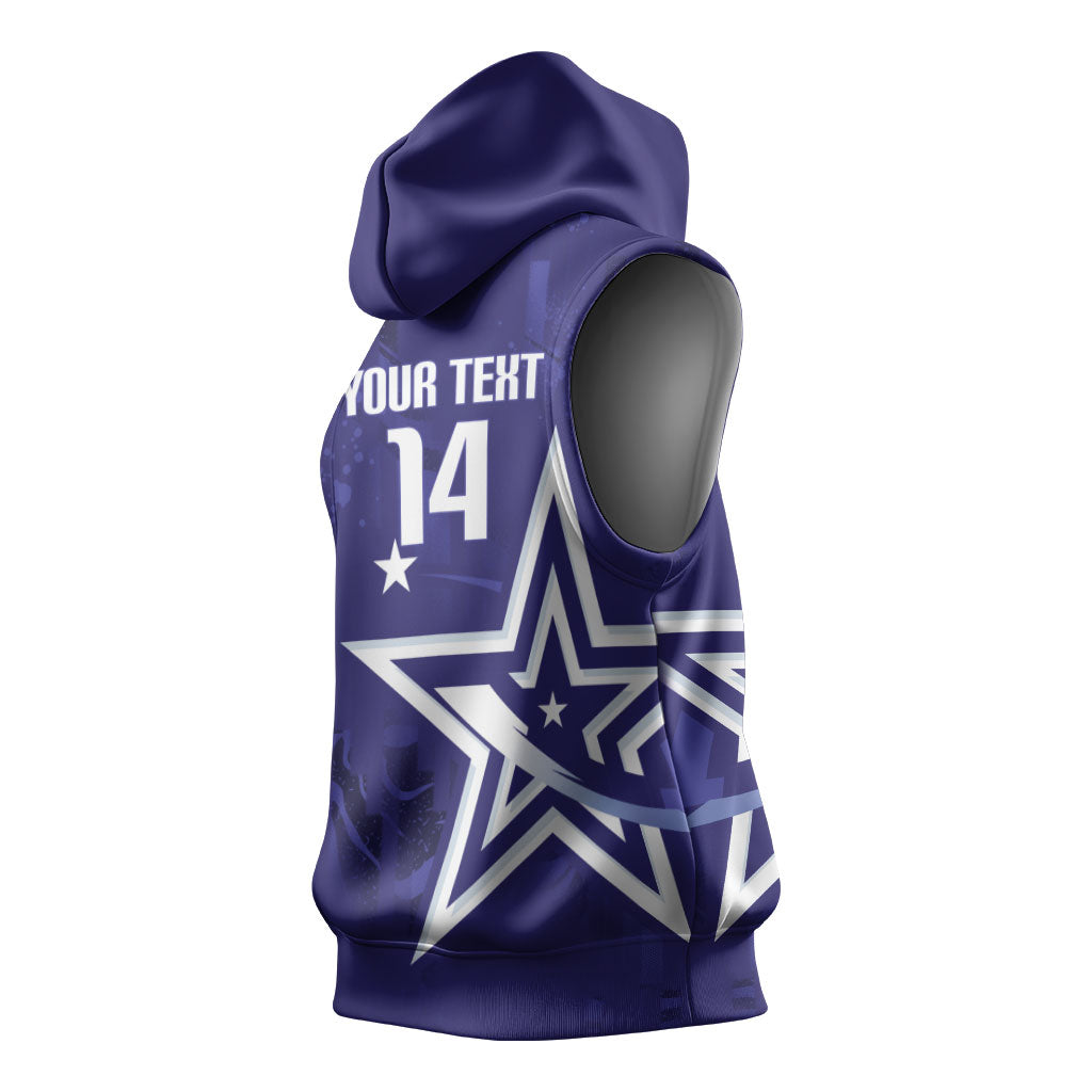 Custom United States Rugby 2026 Sleeveless Hoodie Go USA Star Symbol