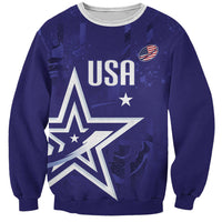 Custom United States Rugby 2026 Sweatshirt Go USA Star Symbol