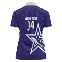 Custom United States Rugby 2026 Women Polo Shirt Go USA Star Symbol