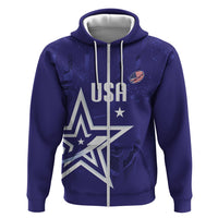 Custom United States Rugby 2026 Zip Hoodie Go USA Star Symbol