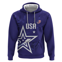 Custom United States Rugby 2026 Zip Hoodie Go USA Star Symbol