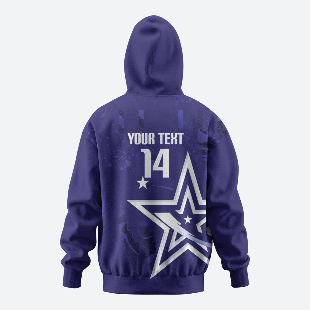 Custom United States Rugby 2026 Zip Hoodie Go USA Star Symbol