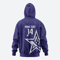 Custom United States Rugby 2026 Zip Hoodie Go USA Star Symbol