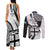 Fiji Rugby Couples Matching Tank Maxi Dress and Long Sleeve Button Shirts World Cup 2023 Go Champions Fijian Tapa Black Version - Wonder Print Shop