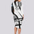 Fiji Rugby Long Sleeve Bodycon Dress World Cup 2023 Go Champions Fijian Tapa Black Version - Wonder Print Shop