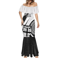 Fiji Rugby Mermaid Dress World Cup 2023 Go Champions Fijian Tapa Black Version - Wonder Print Shop