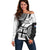 Fiji Rugby Off Shoulder Sweater World Cup 2023 Go Champions Fijian Tapa Black Version - Wonder Print Shop