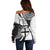 Fiji Rugby Off Shoulder Sweater World Cup 2023 Go Champions Fijian Tapa Black Version - Wonder Print Shop