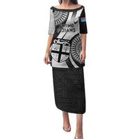 Fiji Rugby Puletasi World Cup 2023 Go Champions Fijian Tapa Black Version - Wonder Print Shop