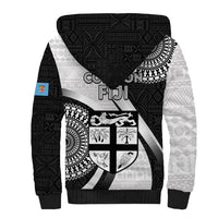 Fiji Rugby Sherpa Hoodie World Cup 2023 Go Champions Fijian Tapa Black Version - Wonder Print Shop