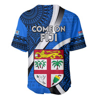 Fiji Rugby Baseball Jersey World Cup 2023 Go Champions Fijian Tapa Blue Version - Wonder Print Shop