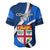 Fiji Rugby Baseball Jersey World Cup 2023 Go Champions Fijian Tapa Blue Version - Wonder Print Shop