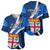 Fiji Rugby Baseball Jersey World Cup 2023 Go Champions Fijian Tapa Blue Version - Wonder Print Shop