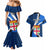 Fiji Rugby Couples Matching Mermaid Dress and Hawaiian Shirt World Cup 2023 Go Champions Fijian Tapa Blue Version - Wonder Print Shop