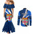 fiji-rugby-couples-matching-mermaid-dress-and-long-sleeve-button-shirts-world-cup-2023-go-champions-fijian-tapa-blue-version
